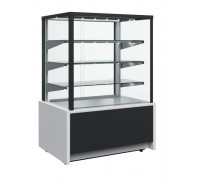 Витрина кондитерская Carboma KC70 VH 1,3-1 Light Chocolate 9006-9005 (ВХСв-1,3д Сarboma Cube Техно для шоколада)