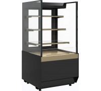 Витрина кондитерская Carboma KC70 VM 0,6-2 Standart версия 2.0 открытая, без боковин, 9005-0109, дверь слайдер