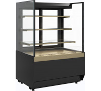 Витрина кондитерская Carboma KC70 VM 0,9-2 Standart версия 2.0 открытая, без боковин, 9005-0109, дверь слайдер