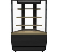 Витрина кондитерская Carboma KC70 VV-3-1 Standart версия 2.0 без боковин, 9005-0109, дверь распаш.