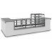 Витрина кондитерская Carboma KC71-130 VV 0,9-2 BUILT-IN (открытая 9005)