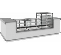 Витрина кондитерская Carboma KC71-130 VV 1,2-1 BUILT-IN (9005)