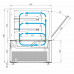 Витрина кондитерская Carboma KC84-110 VV 1,2-1 (9005)