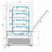 Витрина кондитерская Carboma KC84-130 VV 1,5-1 (9005)