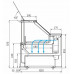 Витрина морозильная Carboma GC111 SL 1,5-1 (газлифт, 1010 Мариель)