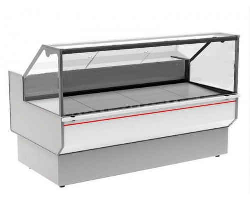 Витрина морозильная Carboma GC95 SL 2,0-1 (ВХСн-2,0 Carboma GC95) (0011-9003 боковины серые, декор белый)