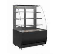 Витрина нейтральная напольная Carboma K70 N 0,9-1 Light версия 2.0 (9005)