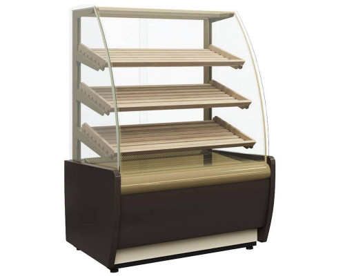 Витрина нейтральная напольная Carboma K70 N 1,3-2 Light Bread 0012-0109 (без стекла) (Хлебная 1,3 Сarboma)