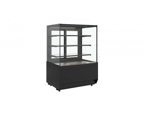 Витрина нейтральная напольная Carboma KC70 N 1,3-1 Light версия 2.0 (9005)