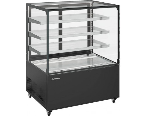 Витрина нейтральная напольная Carboma KC71-130 N 0,9-1 (9005)