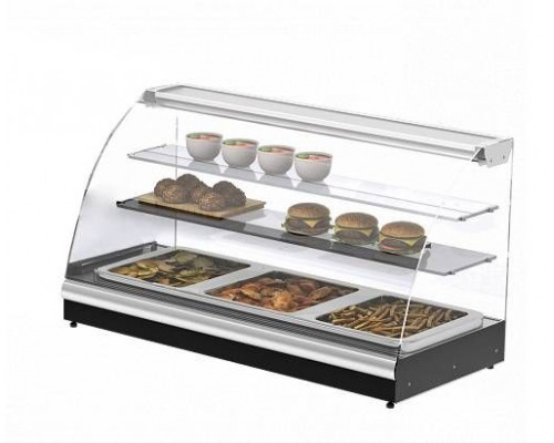 Витрина нейтральная настольная Carboma A57 N 1,2-1 (1,2 Арго XL) (0430 нерж)