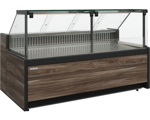 Витрина универсальная Carboma GC111 VV 3,75-1 (динамика, без боковин, 1008 Темный дуб)