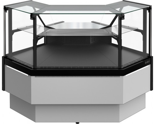 Витрина универсальная Carboma GC95 VV 5-1 версия 2.0 без боковин, 9006-9005, внеш.угол