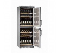 Винный шкаф двухкамерный Pozis ШВД-78 вишневый