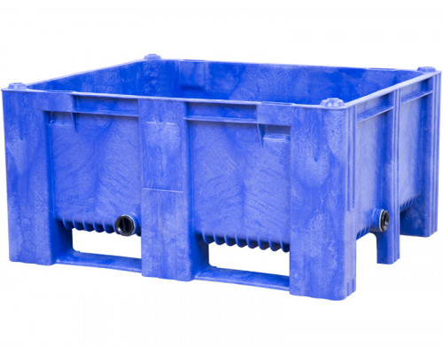 BoxPallet 1200х1000х580 мм сплошной на 2-х полозьях с 2 СП2